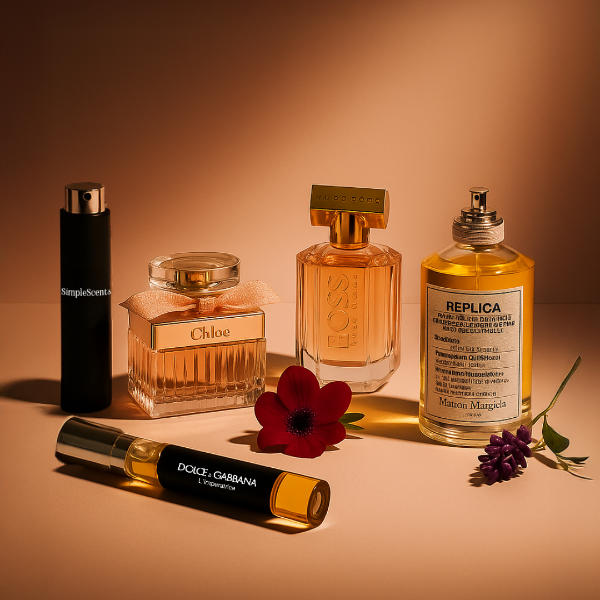 A collection of perfumes